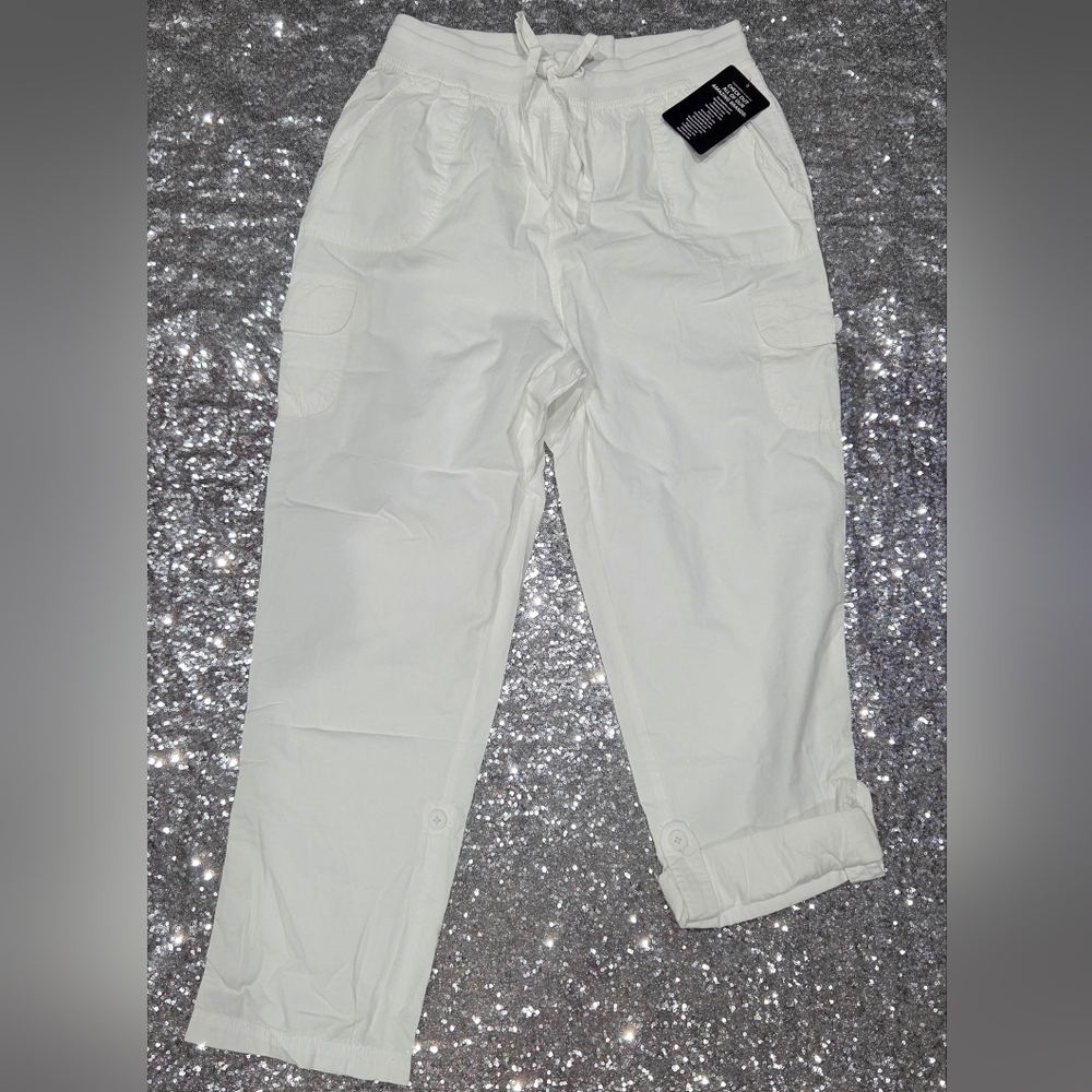 Woman Within Cream Cargo Pants for Men